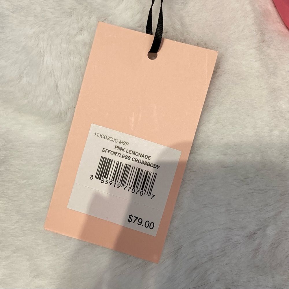 NWT Juicy Couture Pink Lemonade Effortless Crossbody Bag PVC - Picture 5 of 11